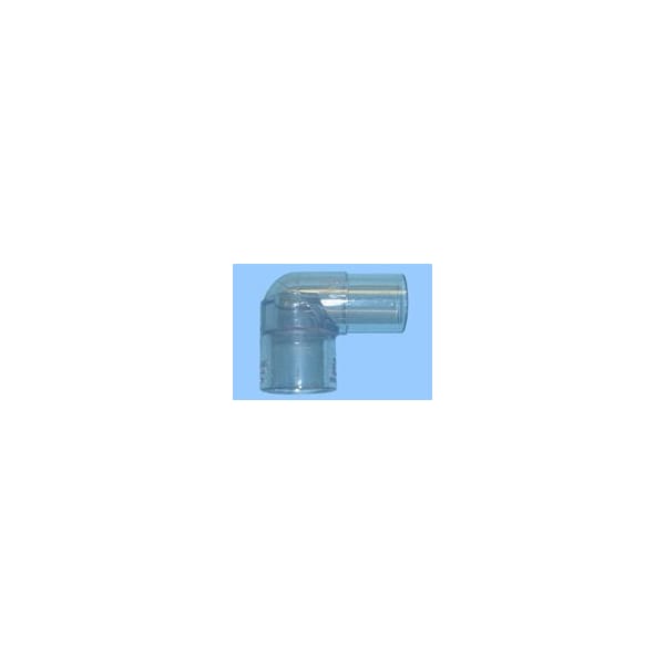 Professional Plastics Clear PVC Schedule 40 90DG ST EL-SPXSO, 409-025L - 2-1/2 Inch (2 Pcs) FITPVCCLSTEL902.50S40409025L2 - main